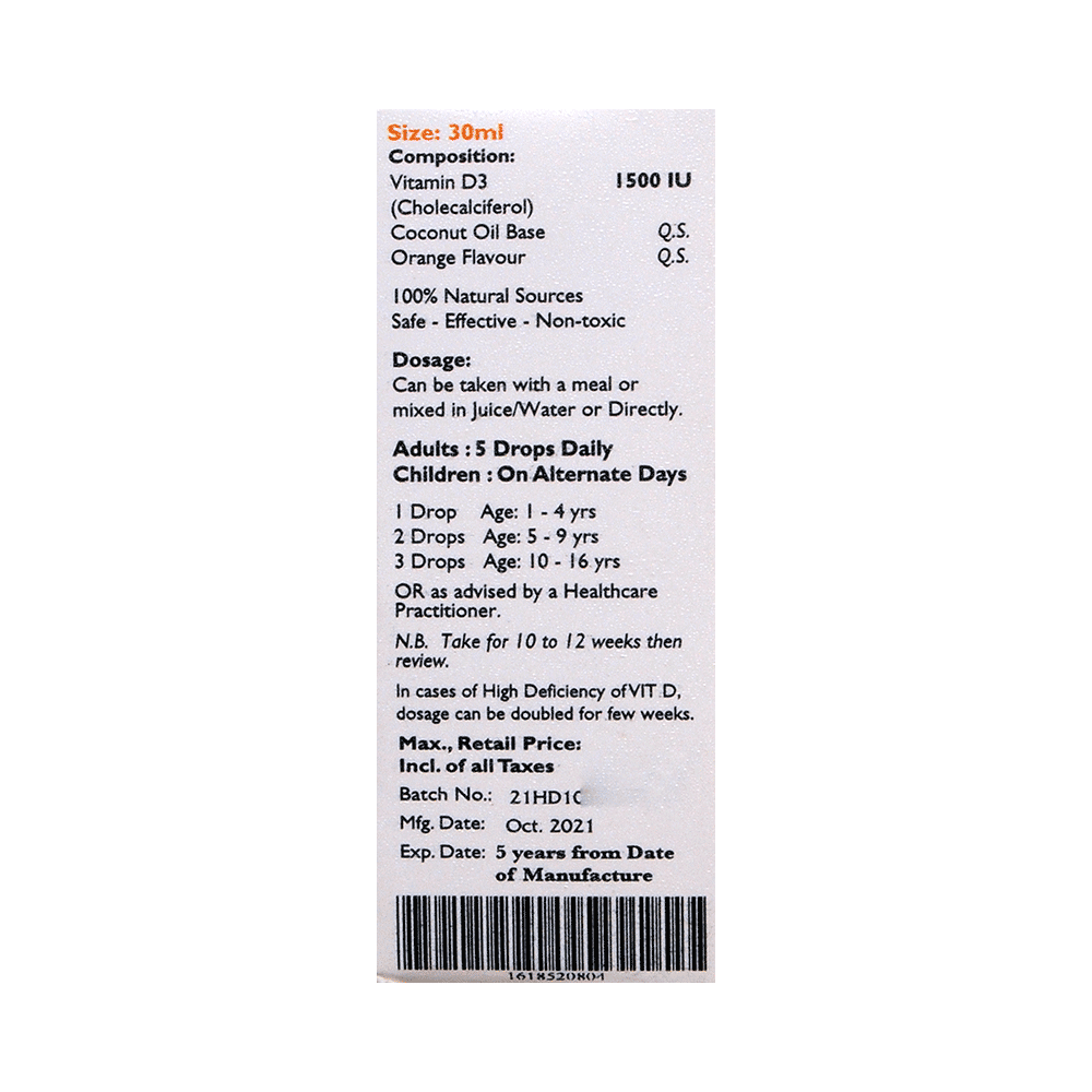 Prime Health Uk Vitamin D3 Sun Drop - Image 2