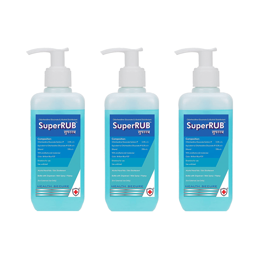 Super Rub Alcohol Hand Rub Sanitizer (250ml Each) - Image 1