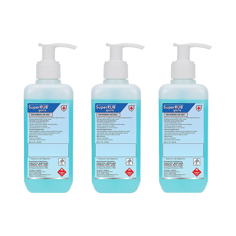 Super Rub Alcohol Hand Rub Sanitizer (250ml Each) - Image 2