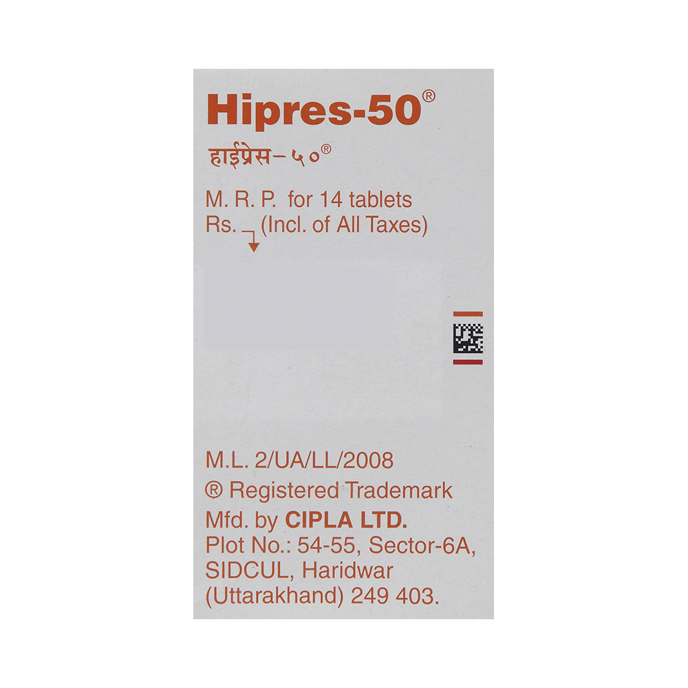 Hipres 50 Tablet - Image 3