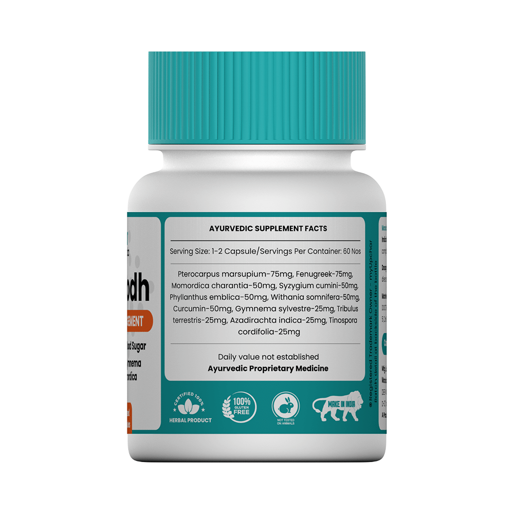 Myupchar Ayurveda Madhurodh Extracts Based Vegan Capsule (60 Each) - Image 3