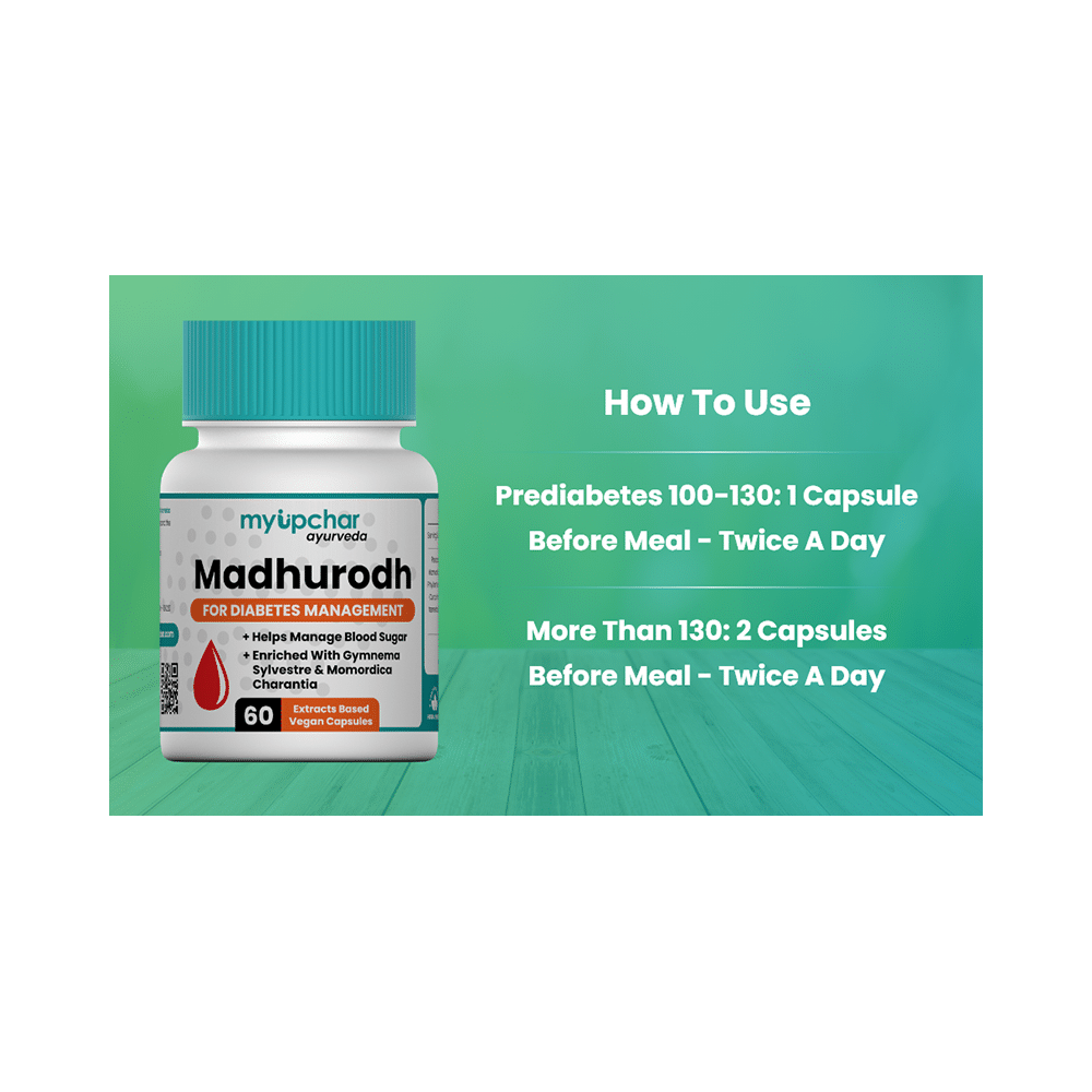 Myupchar Ayurveda Madhurodh Extracts Based Vegan Capsule (60 Each) - Image 8