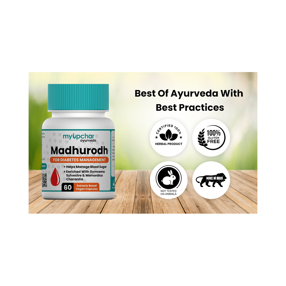 Myupchar Ayurveda Madhurodh Extracts Based Vegan Capsule (60 Each) - Image 9