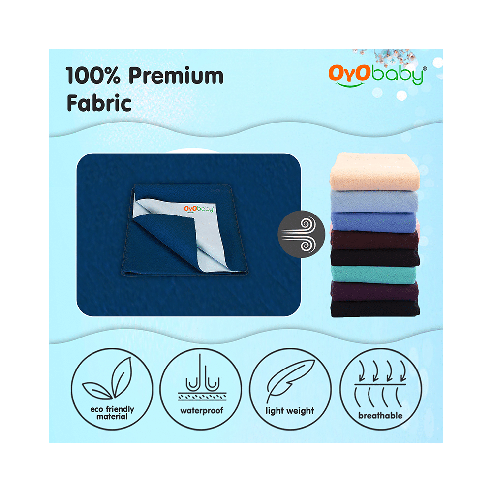 Oyo Baby Waterproof Rubber Sheet Large Peach - Image 6