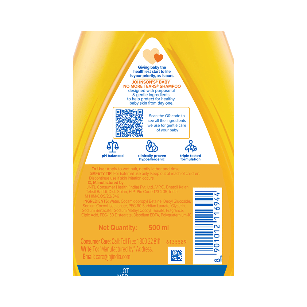 Johnson's Baby Shampoo for Gentle Hair Cleansing | Soap Free & Mild on Eyes - Image 3