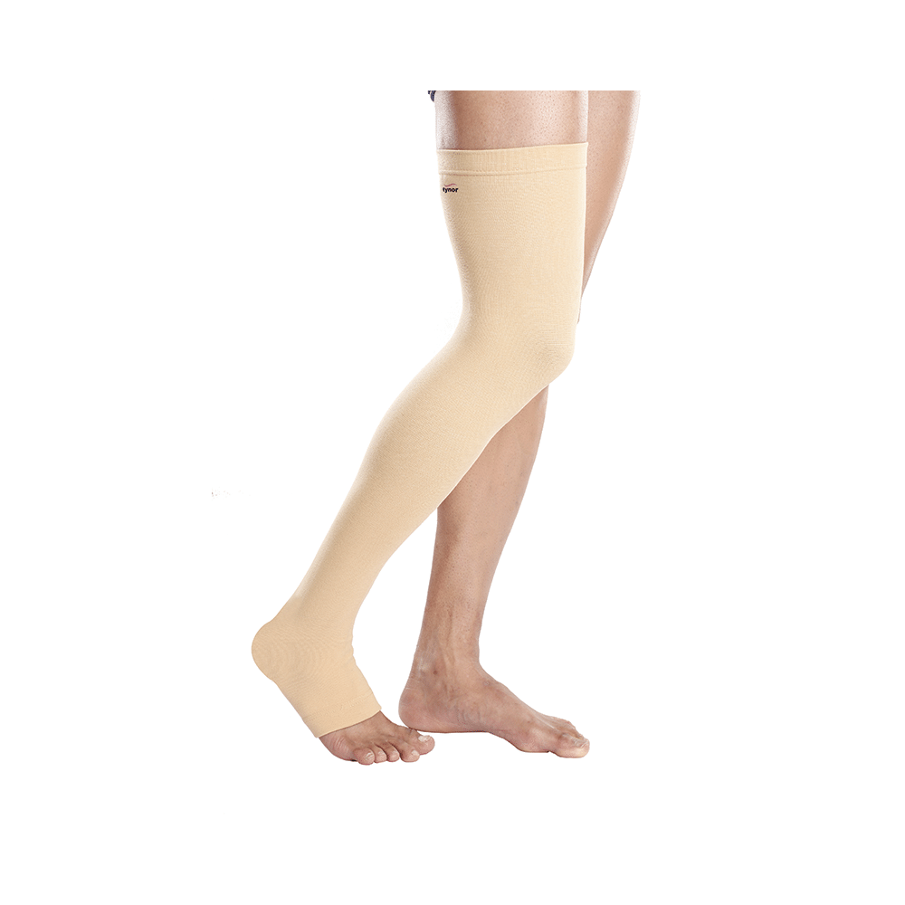 Tynor I 15 Compression Stocking Mid Thigh Open Toe Small - Image 1
