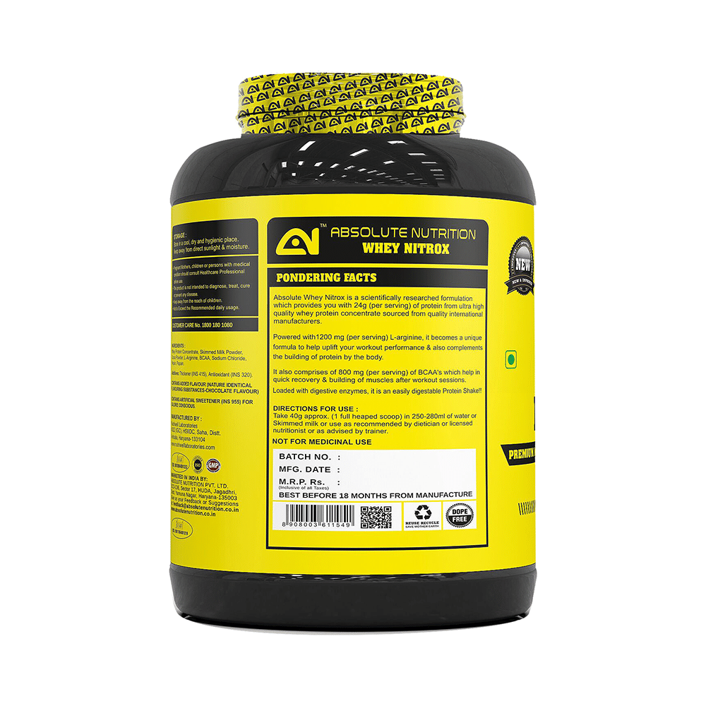 Absolute Nutrition Whey Nitrox Chocolate - Image 3