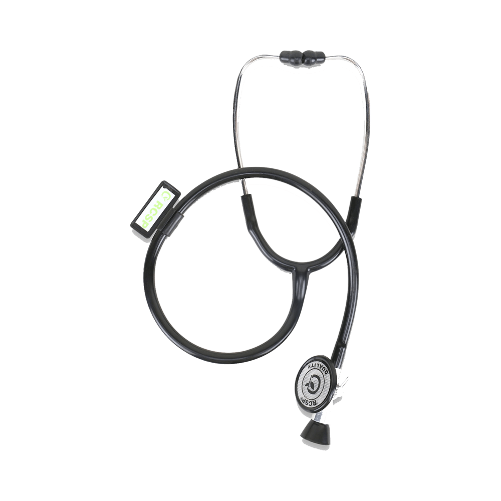 RCSP Bell Shape Stethoscope with Fetoscope Black - Image 2
