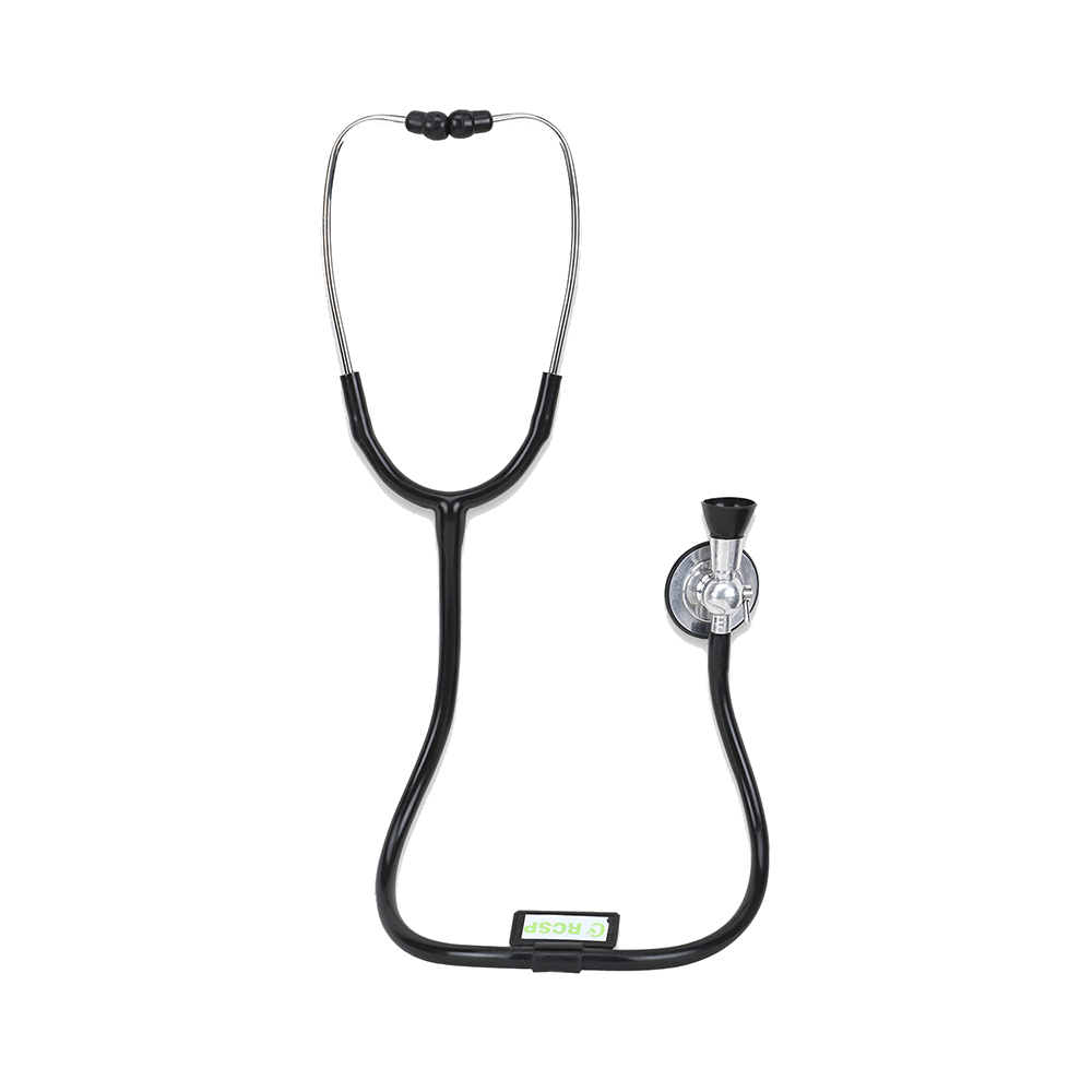 RCSP Bell Shape Stethoscope with Fetoscope Black