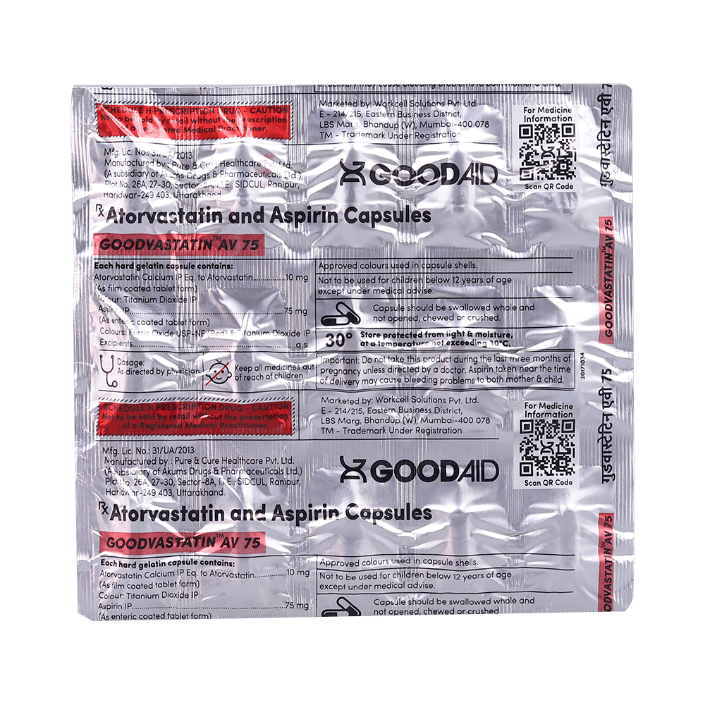 Goodvastatin AV 75 Capsule - Image 3