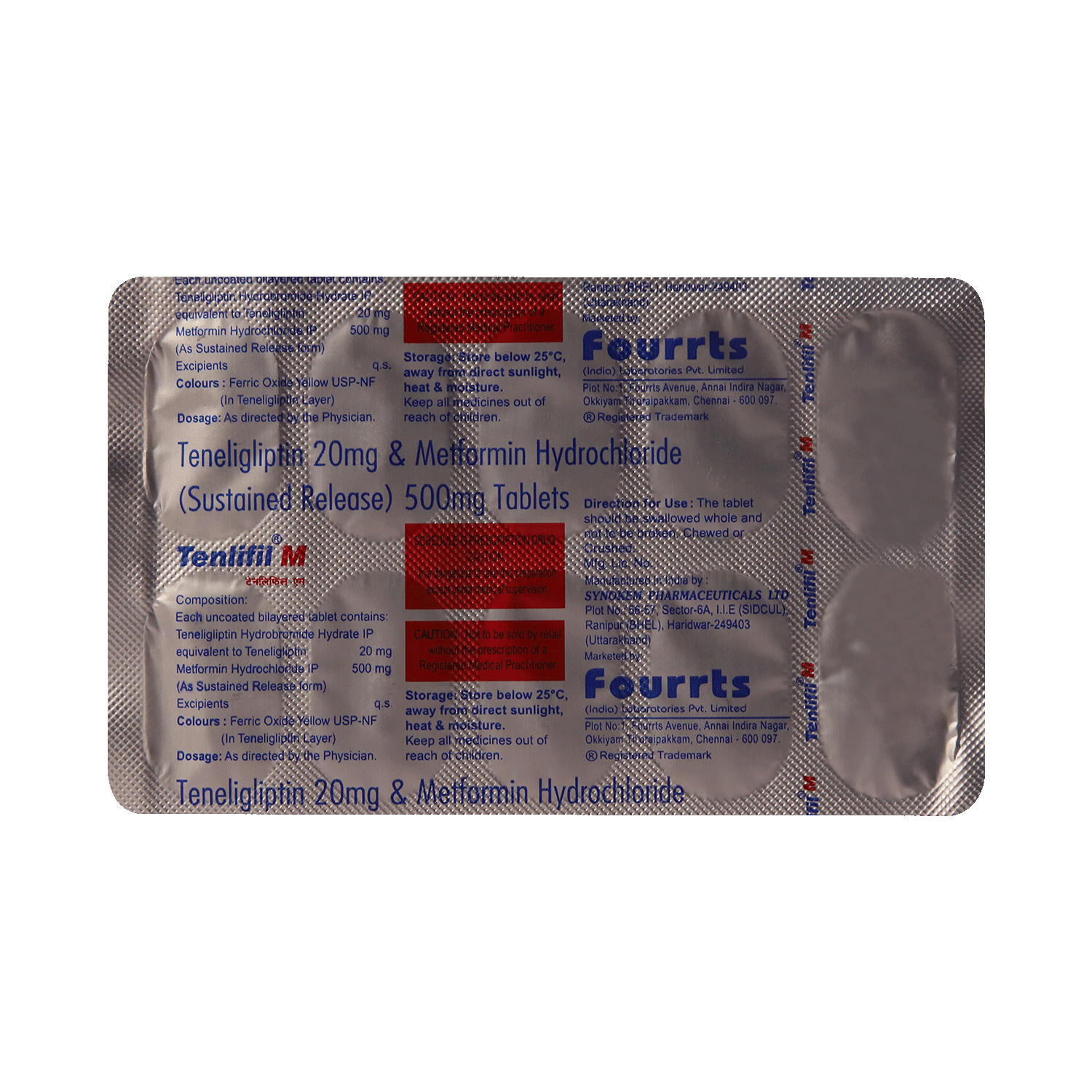 Tenlifil M 500mg/20mg Tablet - Image 3