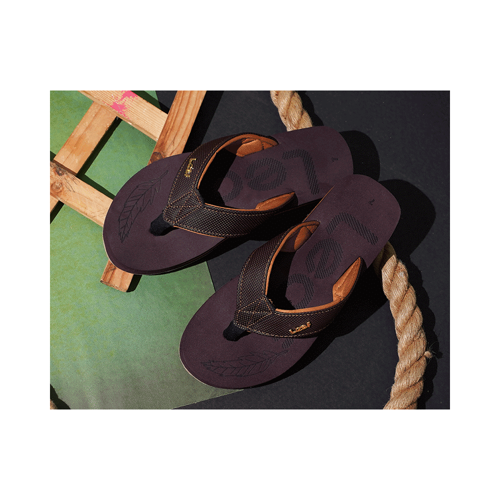 Leaf Footwear Leaf Flat Feet & Weight Distribution Slippers Brown 5 - Image 4