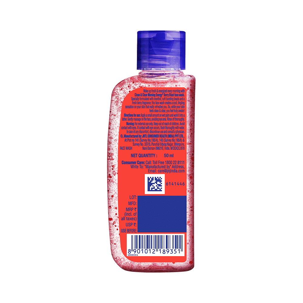 Clean & Clear Morning Energy Berry Blast Face Wash - Image 2