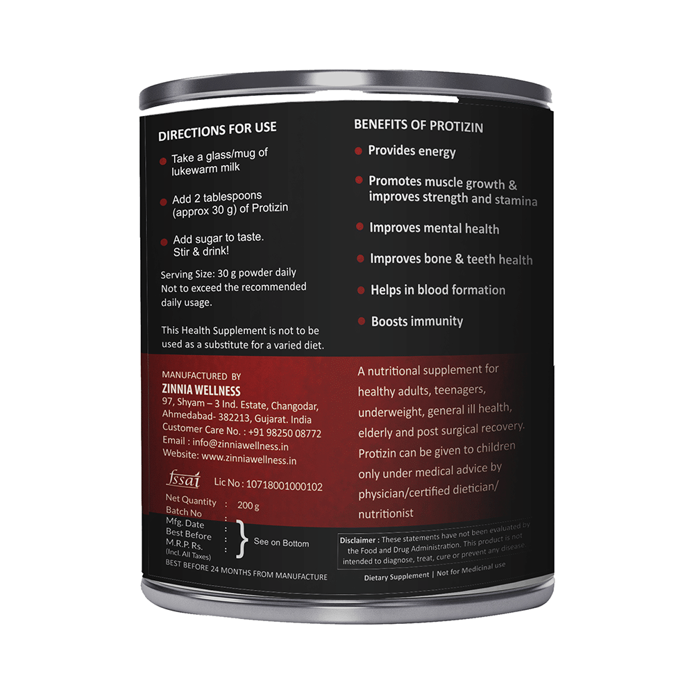 Zinnia Wellness Protizin Whey Protein Rich Chocolate - Image 2