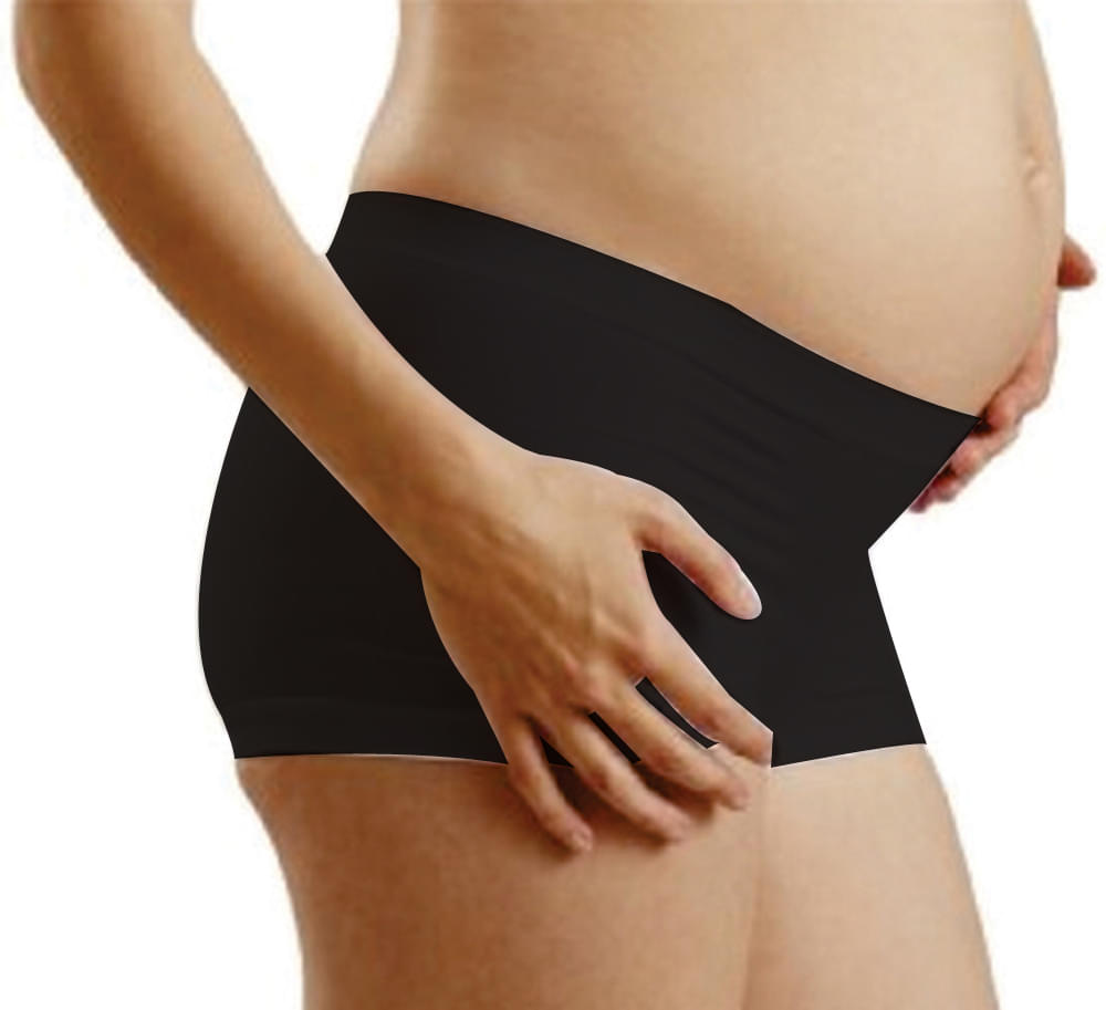 Newmom Seamless Pregnancy Hipster Medium Black - Image 1