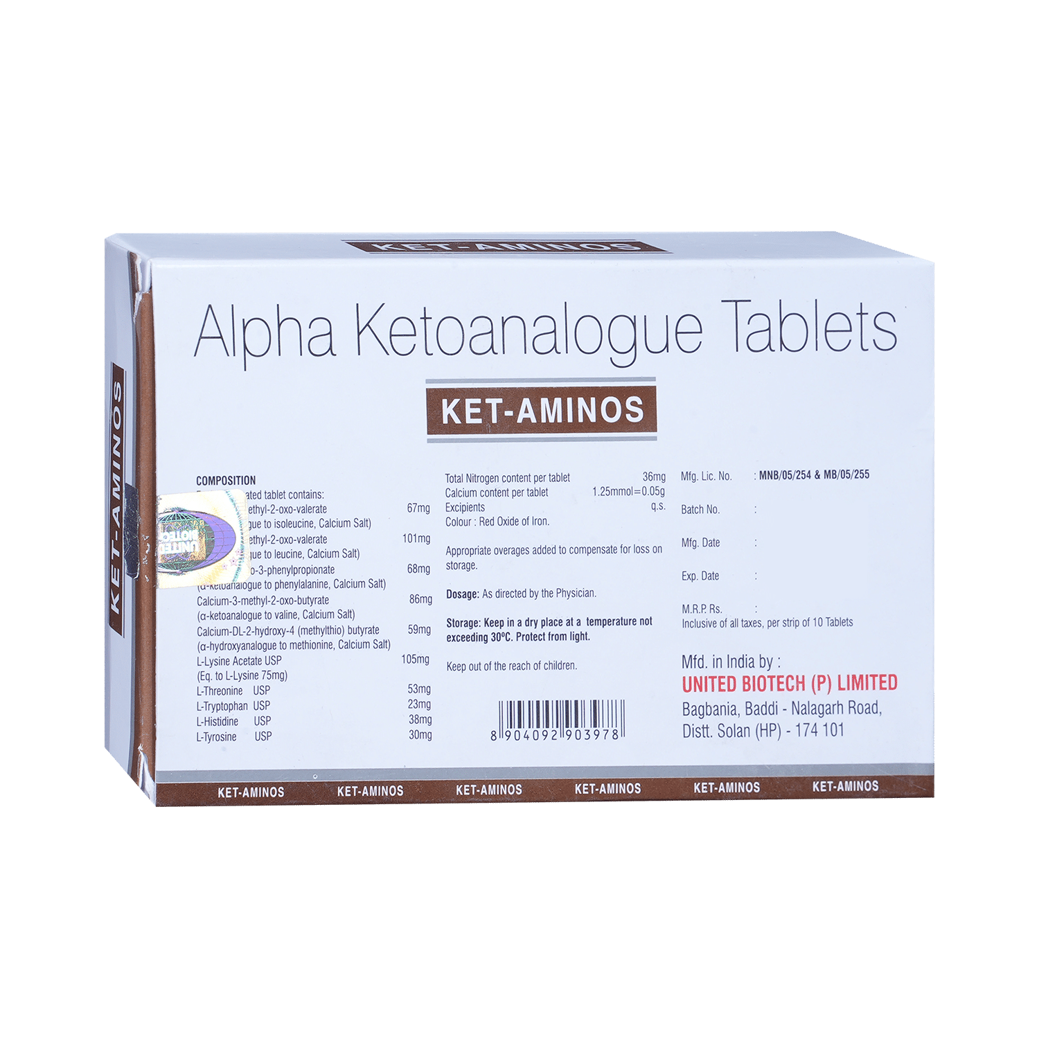 Ket- Aminos Tablet - Image 3