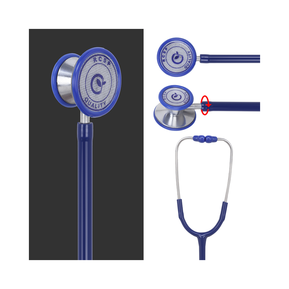 RCSP Dual Head Stethoscope Blue - Image 3