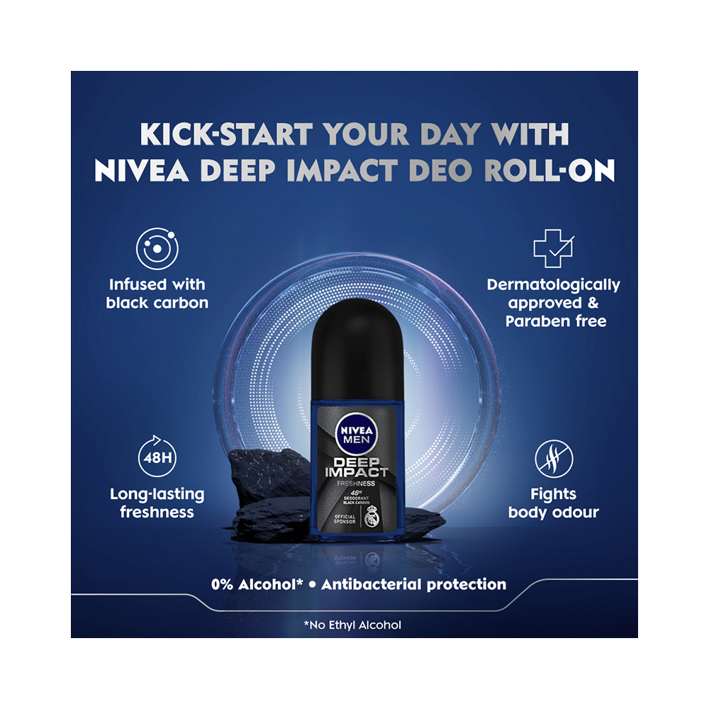 Nivea Men Deep Impact Freshness Deodorant Roll On - Image 5