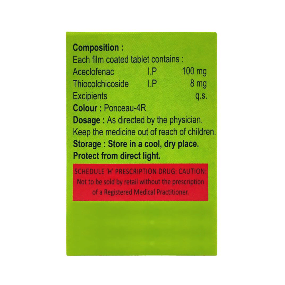 Aceflip TH 100mg/8mg Tablet - Image 2