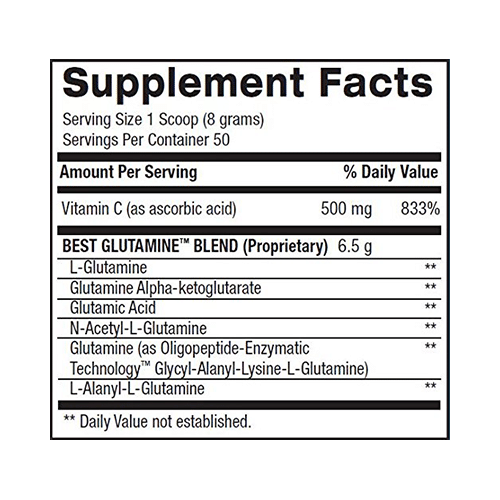 BPI Sports Best Glutamine Powder Lime Sherbet - Image 3