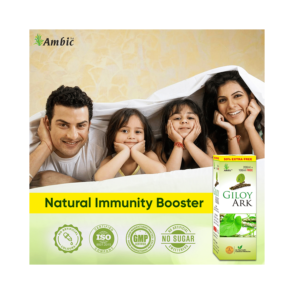 Ambic Combo Pack of Giloy Ark 300ml & 60 Giloy Ghan Vati - Image 5