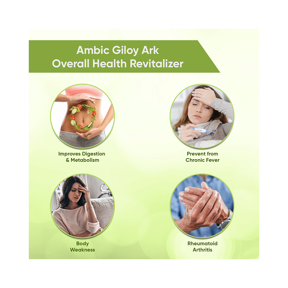 Ambic Combo Pack of Giloy Ark 300ml & 60 Giloy Ghan Vati - Image 3