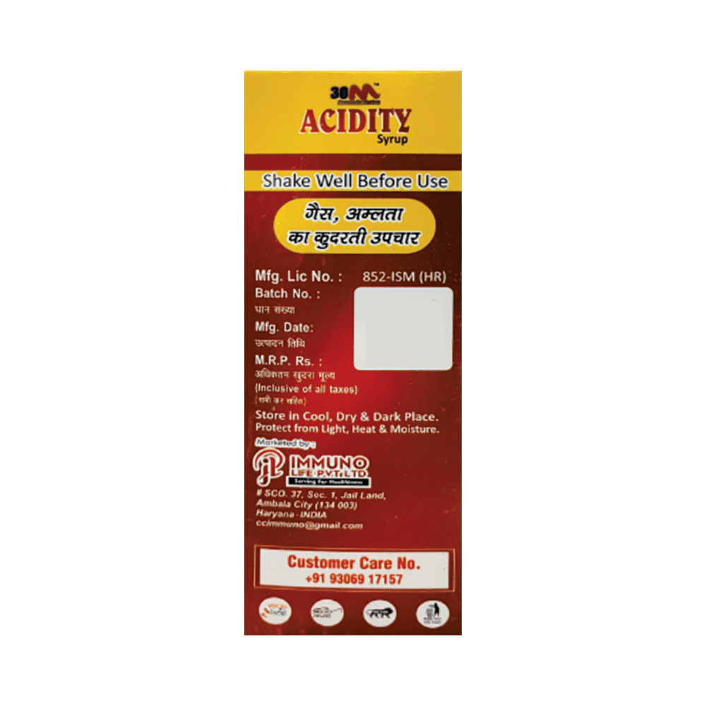 30M Acidity Syrup (200ml Each) Sugar Free - Image 3