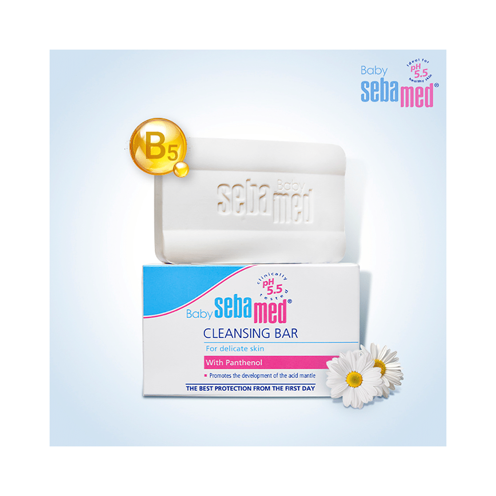 Sebamed Baby Cleansing Bar with Panthenol & 5.5 pH | For Delicate Skin - Image 2
