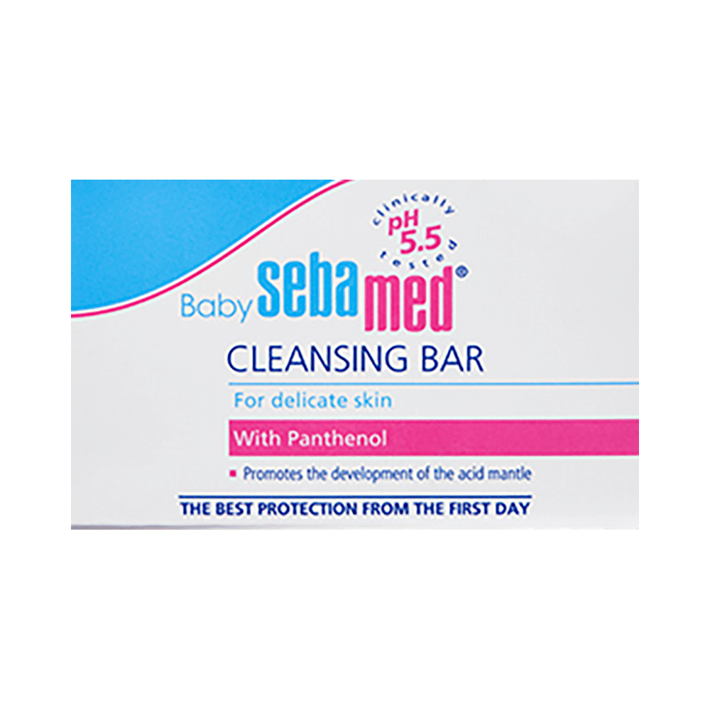 Sebamed Baby Cleansing Bar with Panthenol & 5.5 pH | For Delicate Skin - Image 1