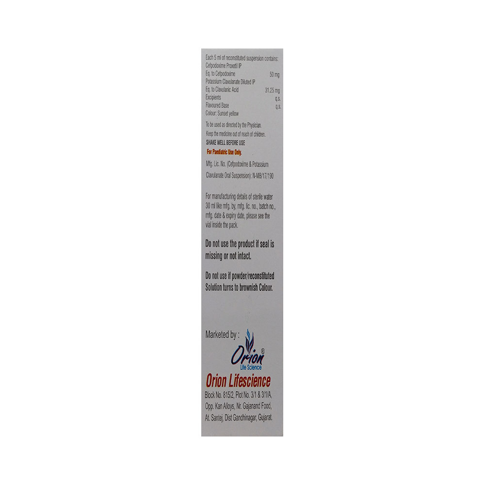 Cepotral-CV Dry Syrup Orange - Image 2