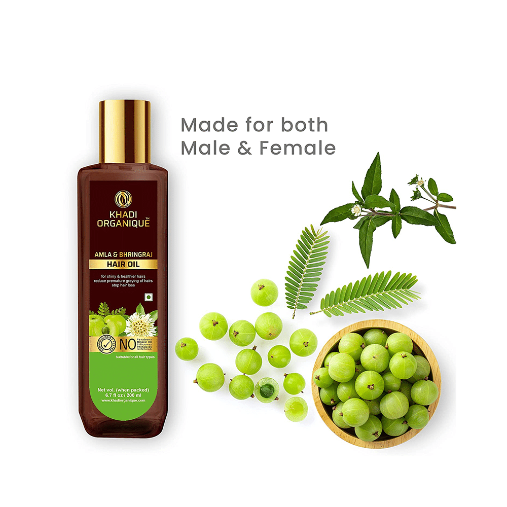 Khadi Organique Amla and Bhringraj Hair Oil - Image 5
