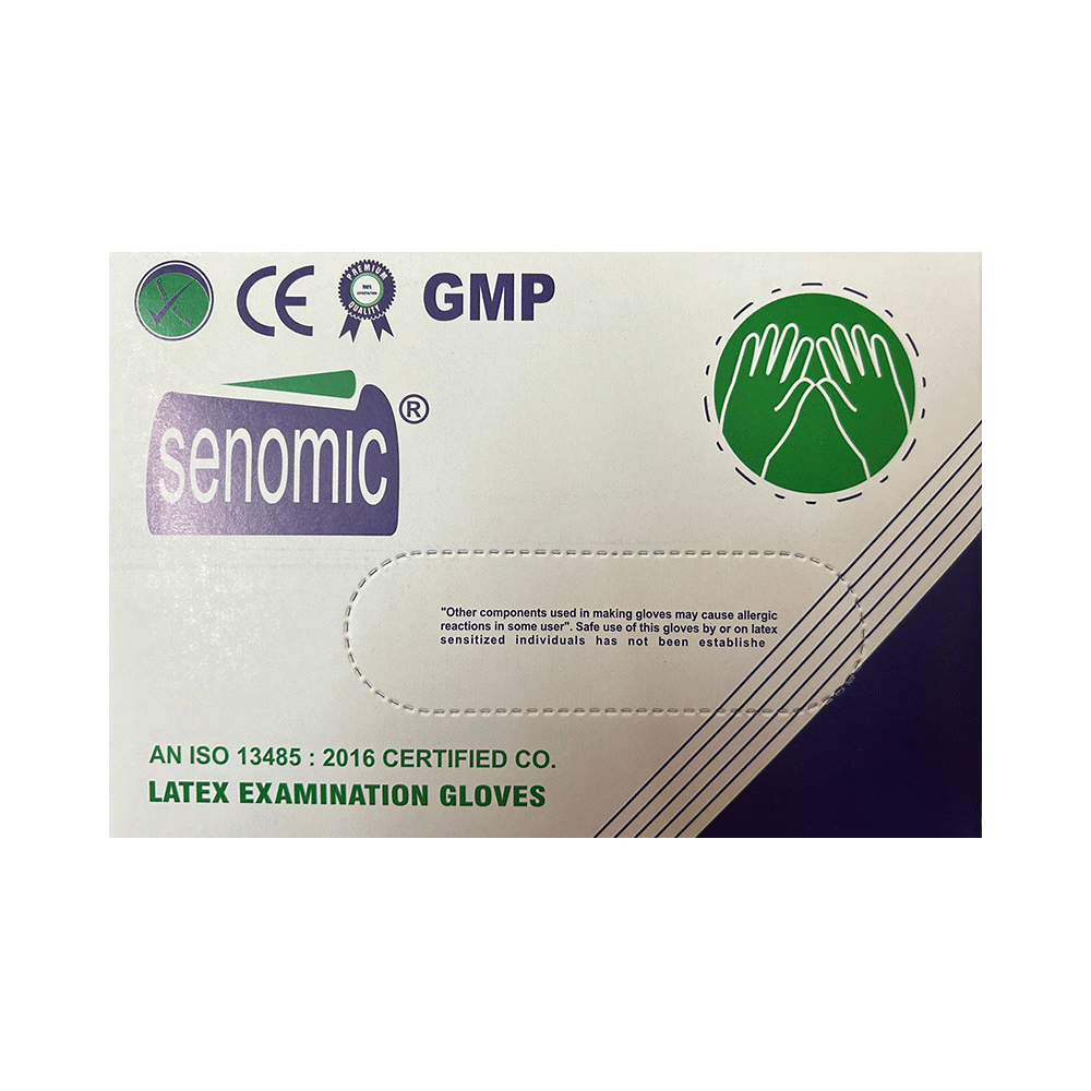Senomic Latex Examination Glove Medium - Image 1