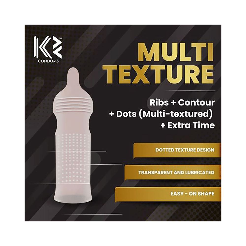 K2 Combo Pack of Dotted Condom Chocolate,Strawberry,Extra Time(10Pc Each) Mint,Banana,Grapes(3pc Each) - Image 3