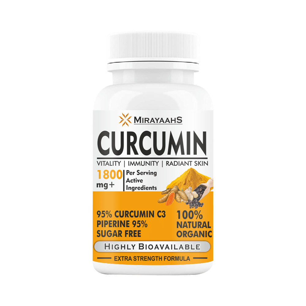 Mirayaahs Curcumin 95% with Piperine Tablet Sugar Free - Image 1