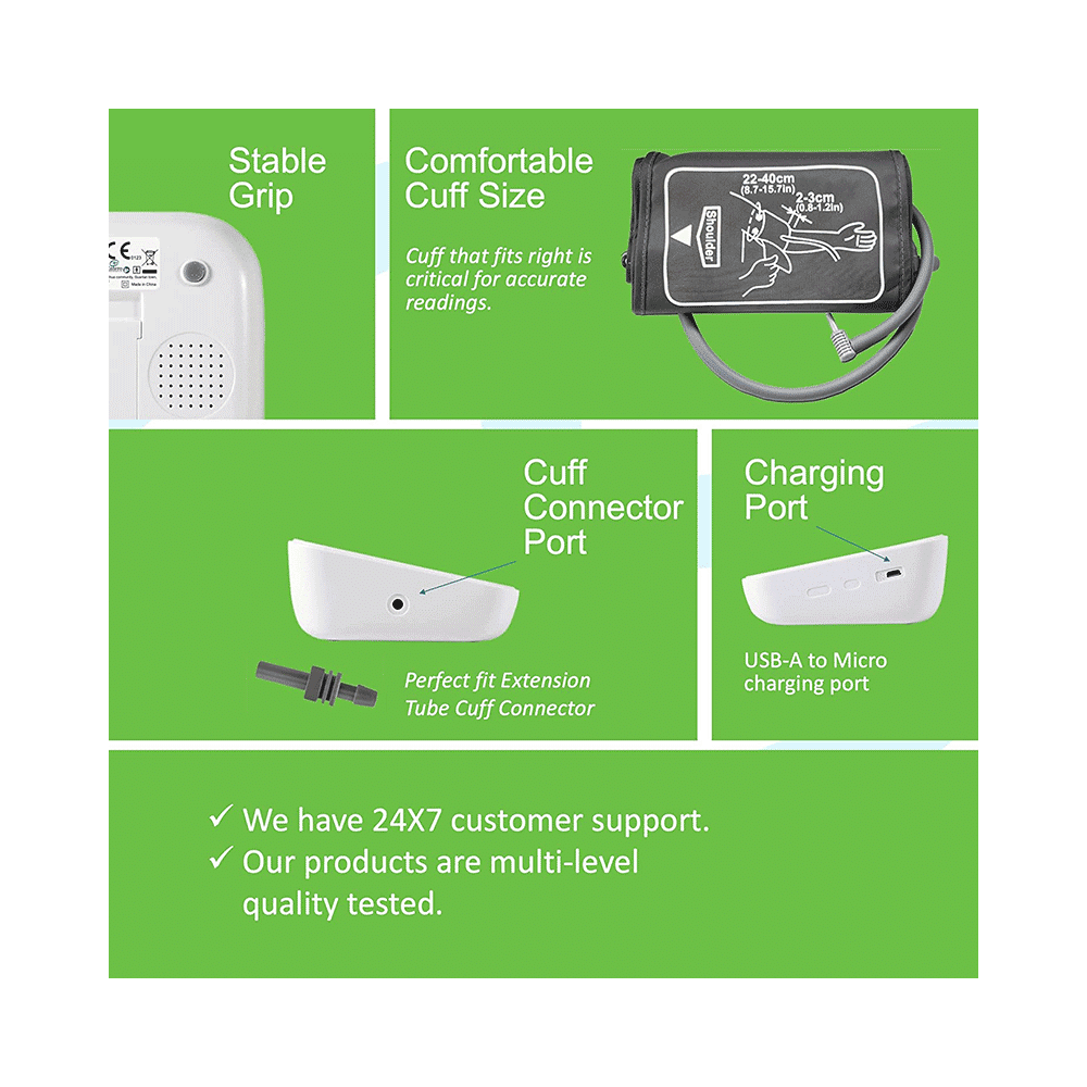 Carent BP 07 Dual Comfort BP Plus Fully Automatic Digital Blood Pressure Monitor - Image 3