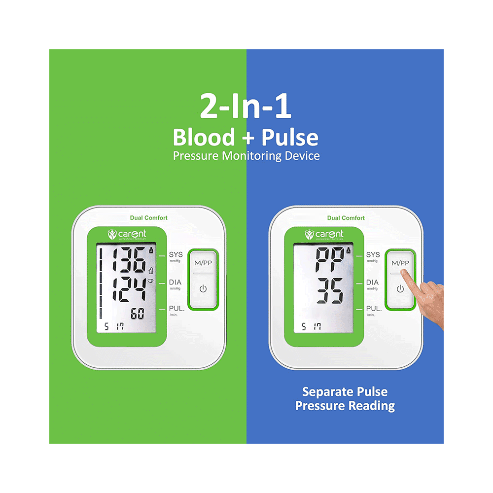 Carent BP 07 Dual Comfort BP Plus Fully Automatic Digital Blood Pressure Monitor - Image 4