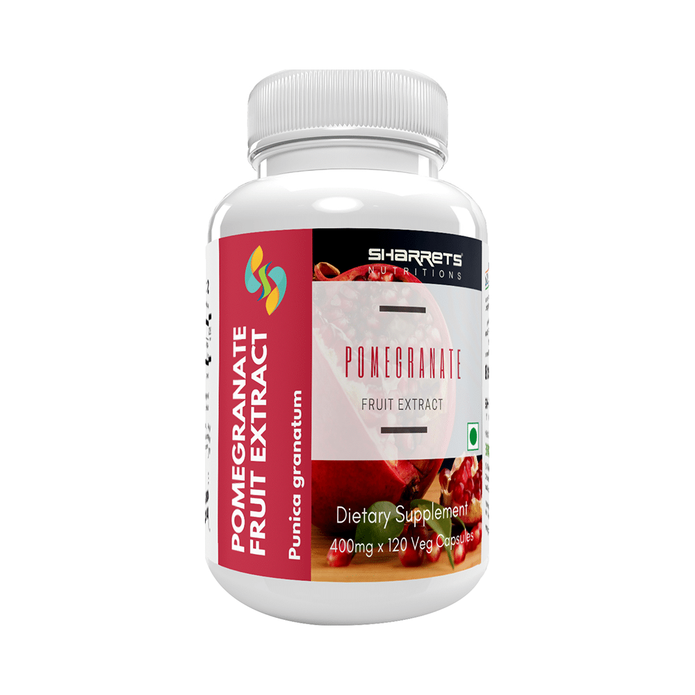Sharrets Nutritions Pomegranate Fruit Extract 400mg Capsule - Image 2