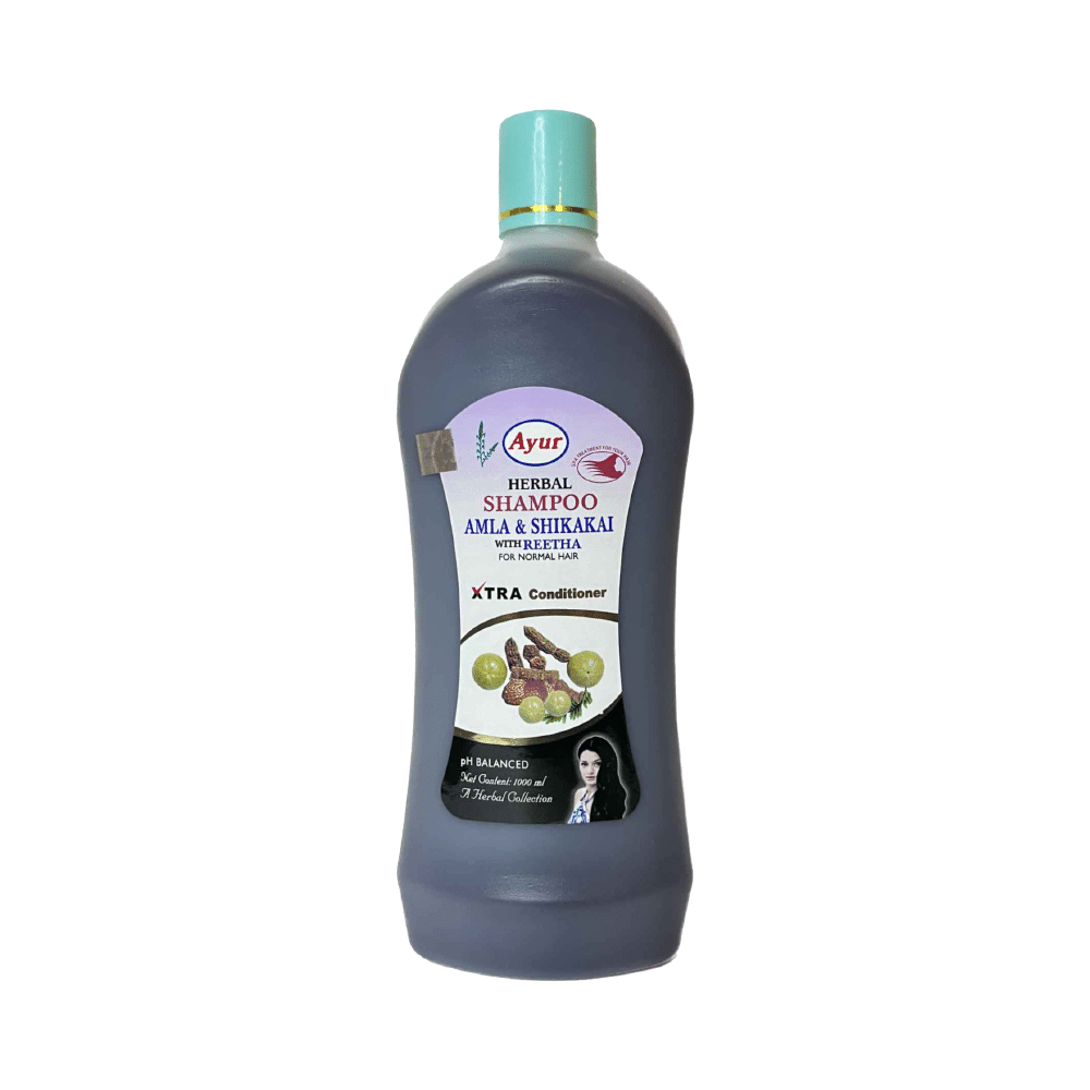 AYUR Herbal Amla Shikakai Shampoo | Manages Dandruff, Hair Fall & Greying of Hair