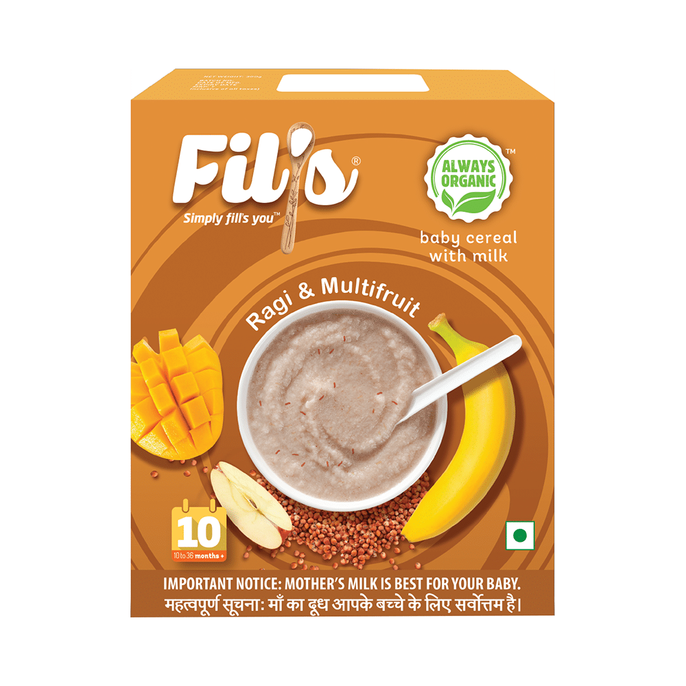 Fil's Baby Cereal with Milk (10 to 36 Months+) Ragi & Multifruit