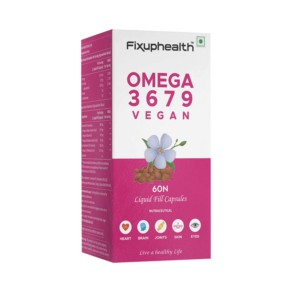 Fixuphealth Omega 3 6 7 9 Vegan Capsule (60 Each) - Image 2