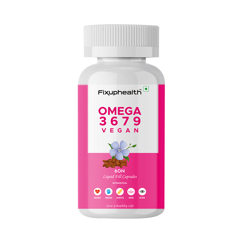 Fixuphealth Omega 3 6 7 9 Vegan Capsule (60 Each) - Image 1