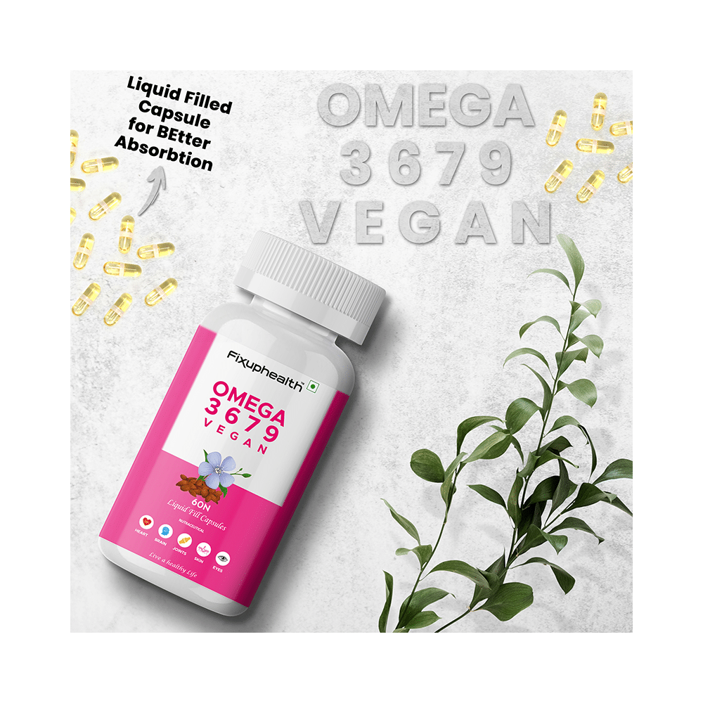 Fixuphealth Omega 3 6 7 9 Vegan Capsule (60 Each) - Image 9