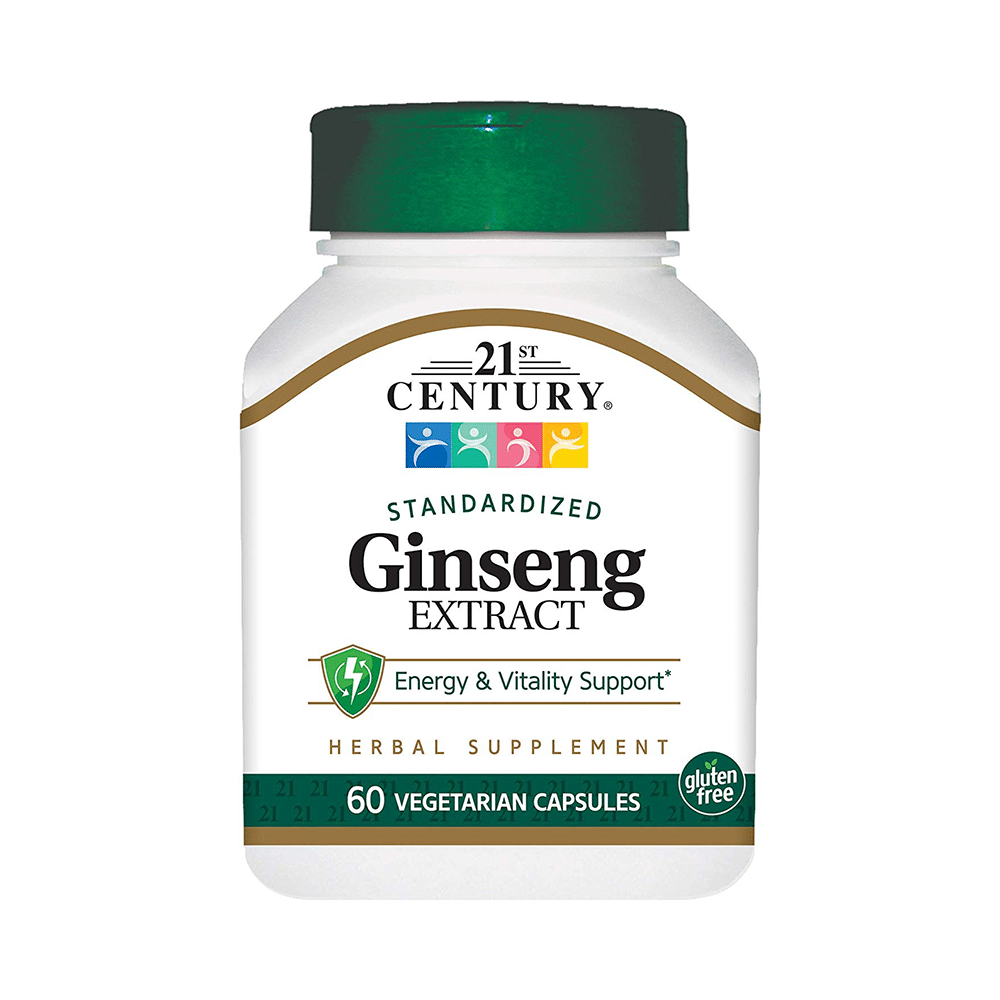 21st Century Ginseng Extract Vegetarian Capsules - Image 1