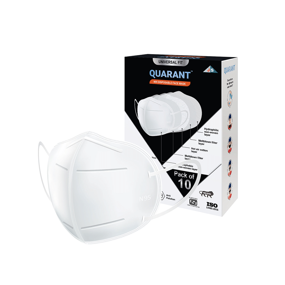 Quarant N95 Disposable Face Mask White - Image 1