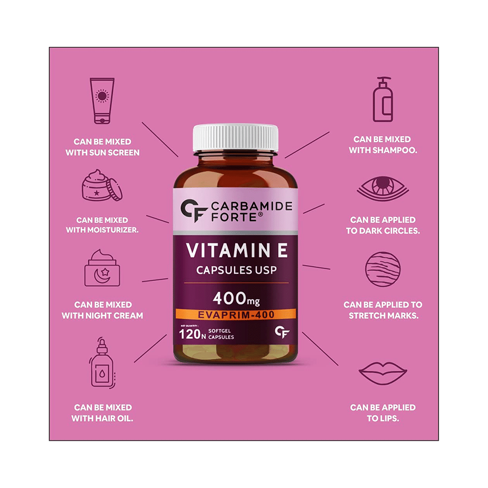 Carbamide Forte Vitamin E 400mg Capsule - Image 4