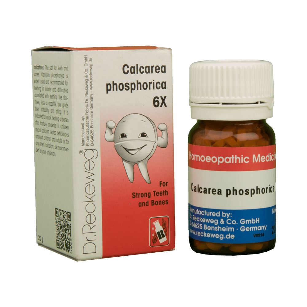 Dr. Reckeweg Calcarea Phosphorica Biochemic Tablet 6X | Supports Strong Teeth & Bones | For Pain Relief - Image 1