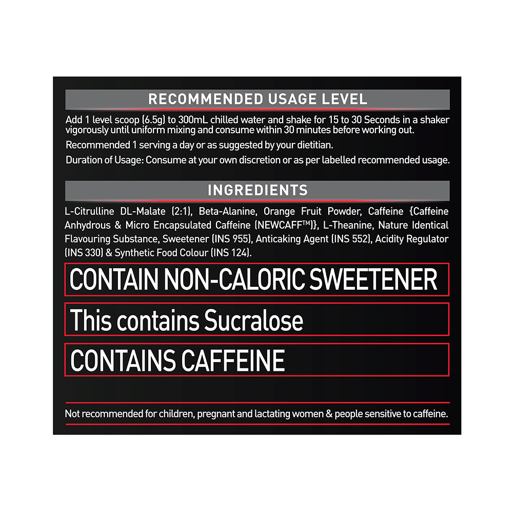 MuscleBlaze Pre-Workout 200 Xtreme | For Energy, Endurance & Muscle Pump | Powder Fruit Punch - Image 4