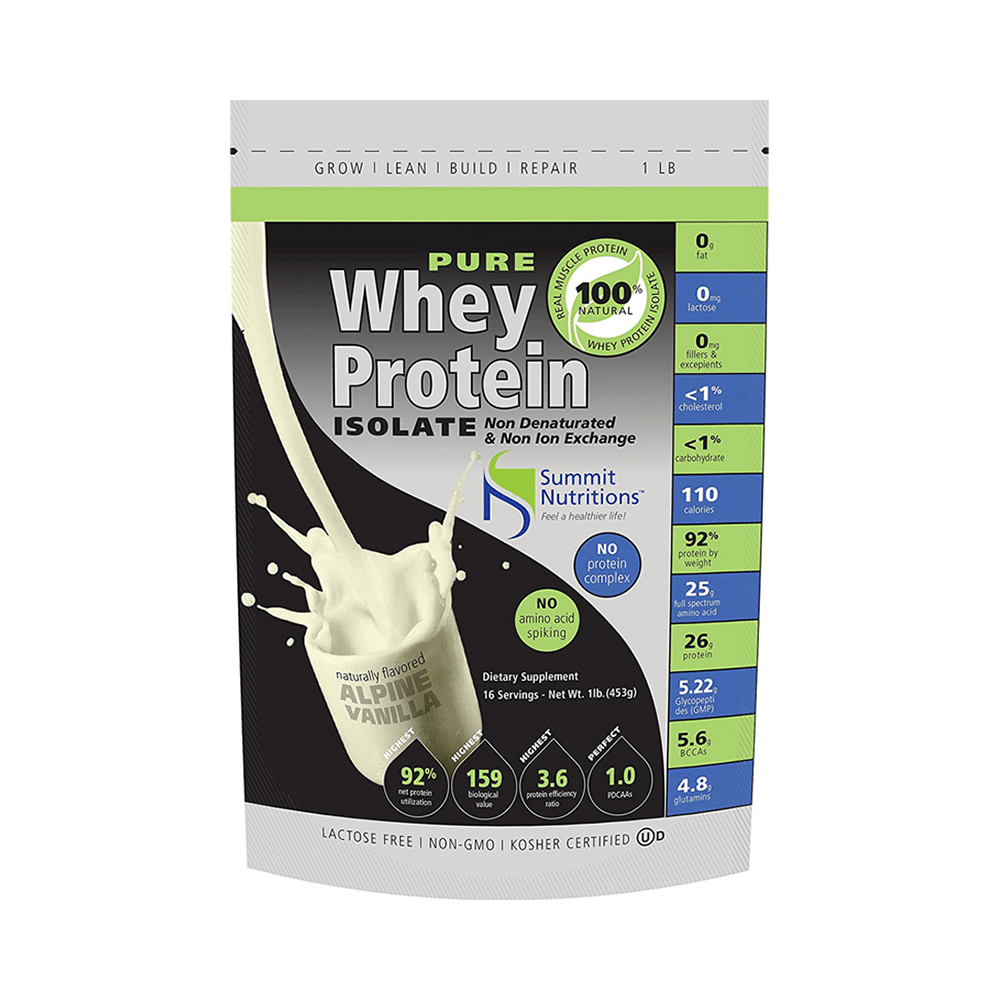 Summit Nutritions Pure Whey Protein Isolate Powder Vanilla - Image 1