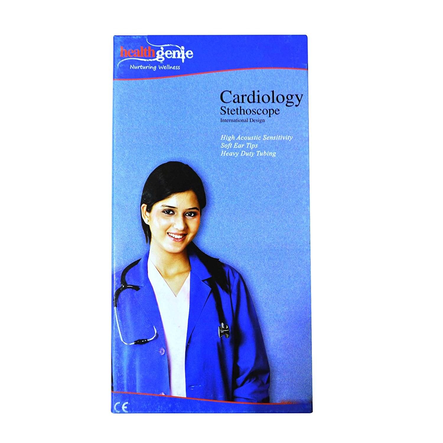 Healthgenie HG-301B Doctors Dual Cardiology Stethoscope Black - Image 4