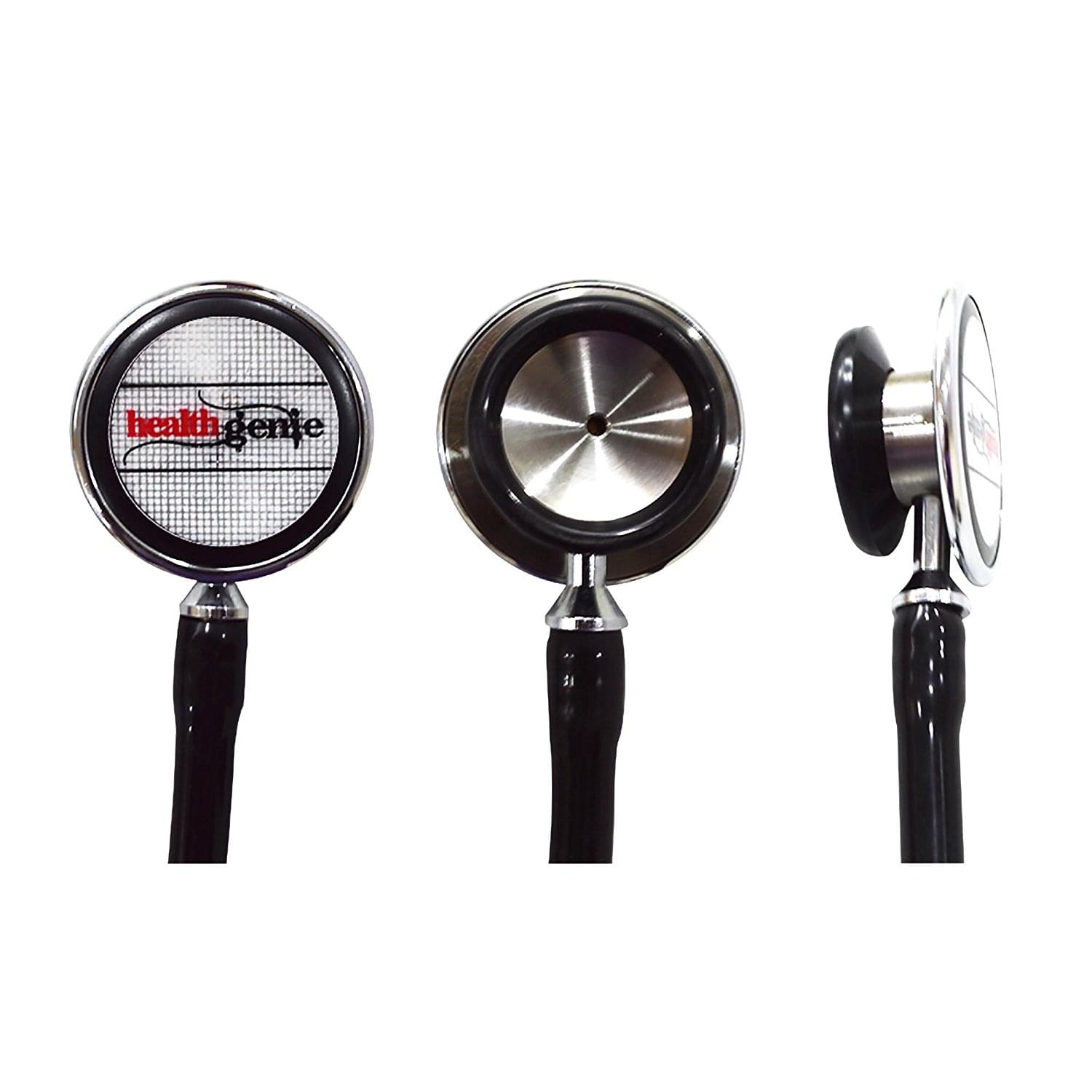 Healthgenie HG-301B Doctors Dual Cardiology Stethoscope Black - Image 3